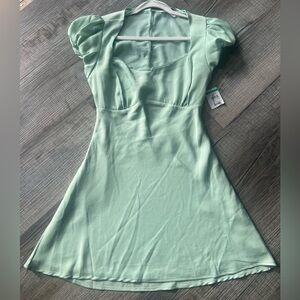 All In Favor Puff Sleeve Mini Dress